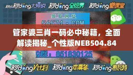 管家婆三肖一码必中秘籍,全面解读揭秘_个性版NEB504.84