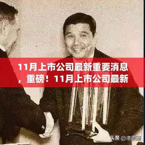 重磅解析,11月上市公司最新重要消息与行业巨头动态全览