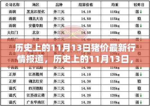 历史上的11月13日猪价行情深度解析与最新报道