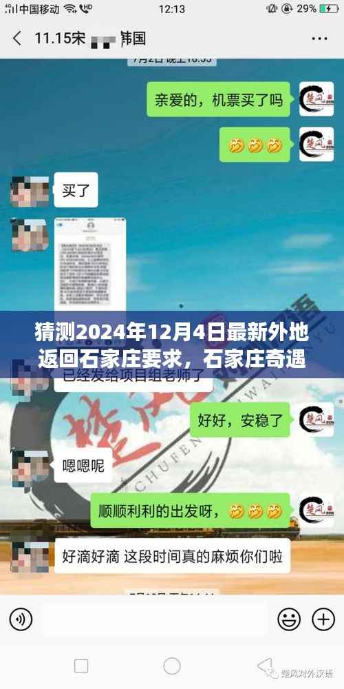 石家庄奇遇记,归途中的温情与期待,预测未来外地返回政策解读