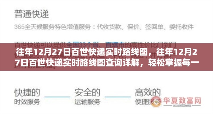 往年12月27日百世快递实时路线图详解,掌握每一步流程查询信息