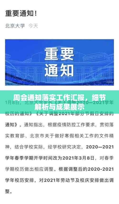 周会通知落实工作汇报,细节解析与成果展示
